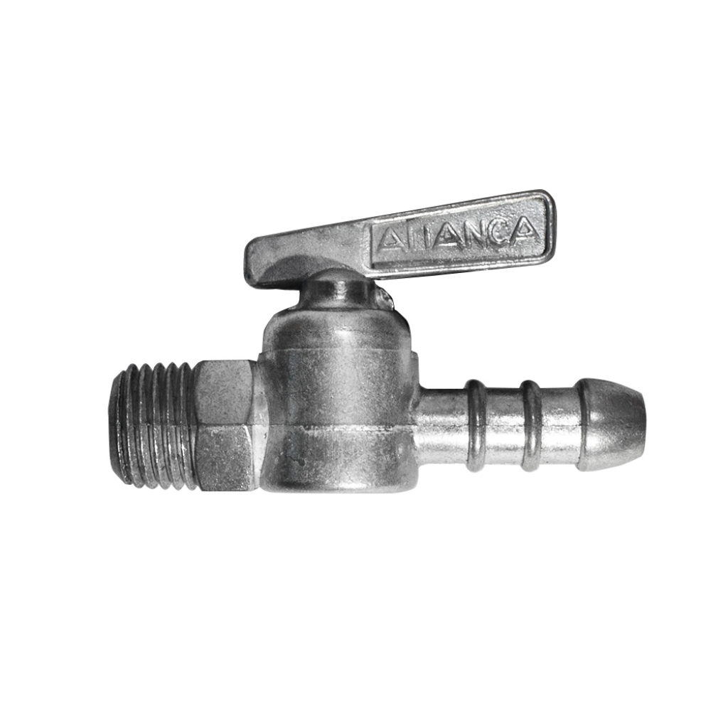 Registro aliança zamac - 1/4 npt x 5/16 bm 