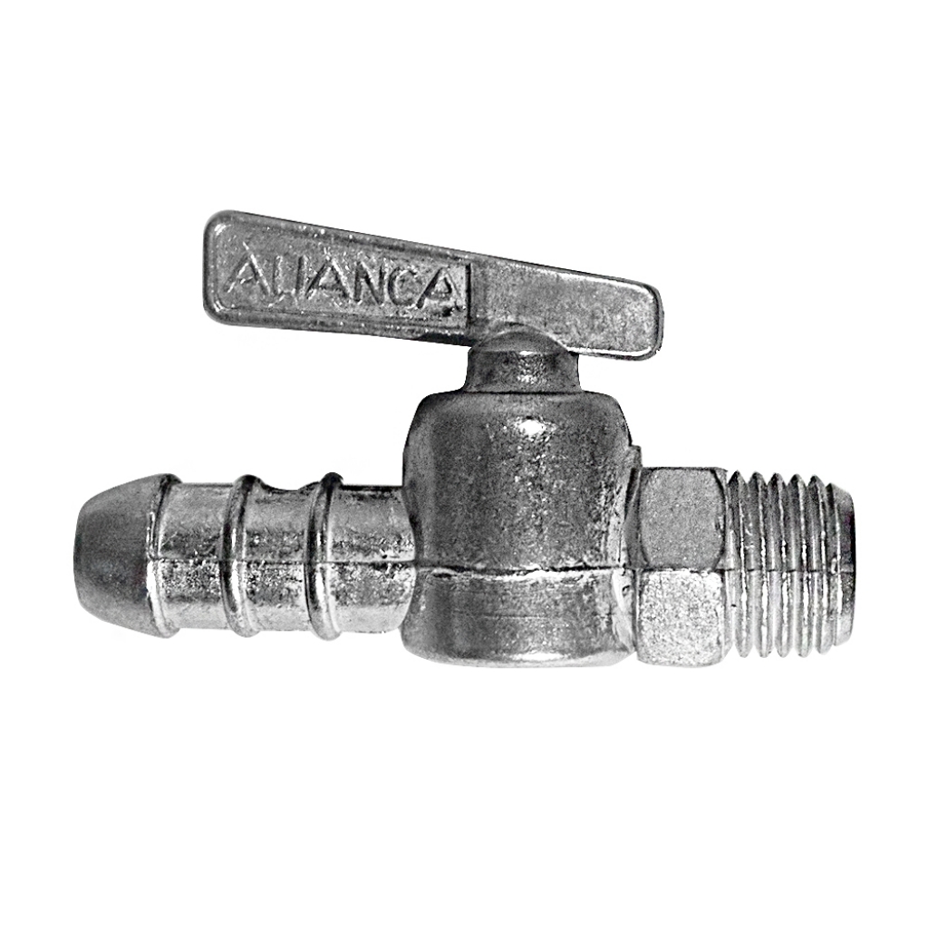 Registro aliança zamac 1/4 npt x 3/8 bm 