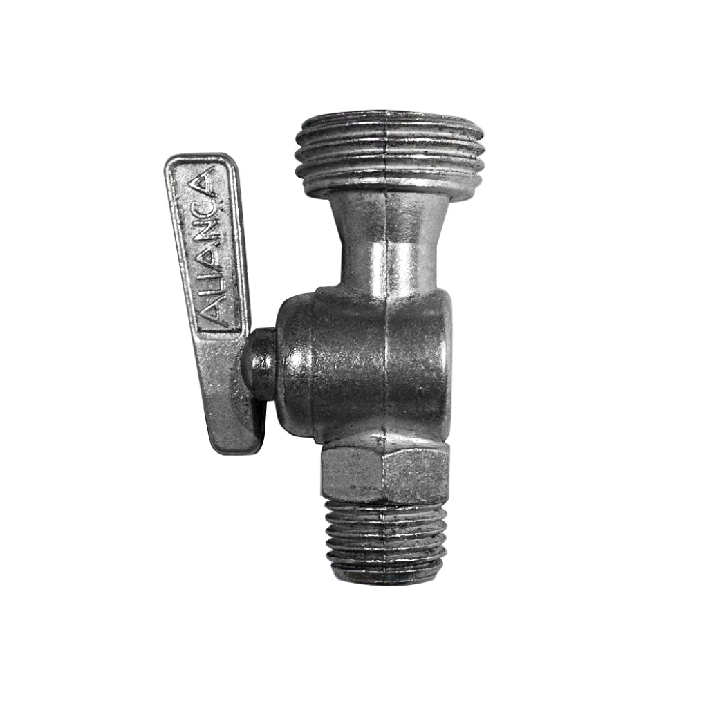 Registro linha baixa pressão zamac 1/4npt x 1/2 bsp 