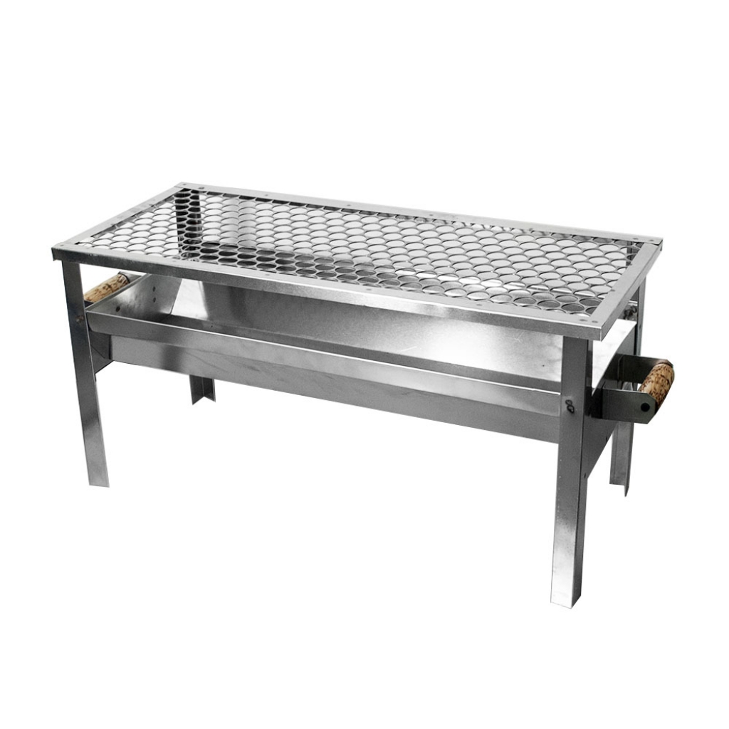 Churrasqueira inox com pé dobrável - 35x25x30 