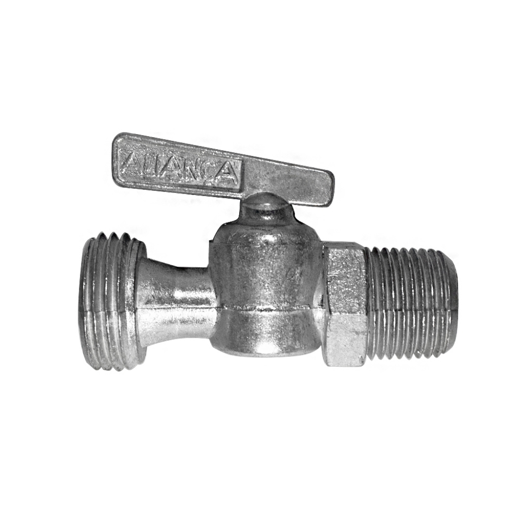 Registro zamac 3/8 npt e 1/2 bsp 