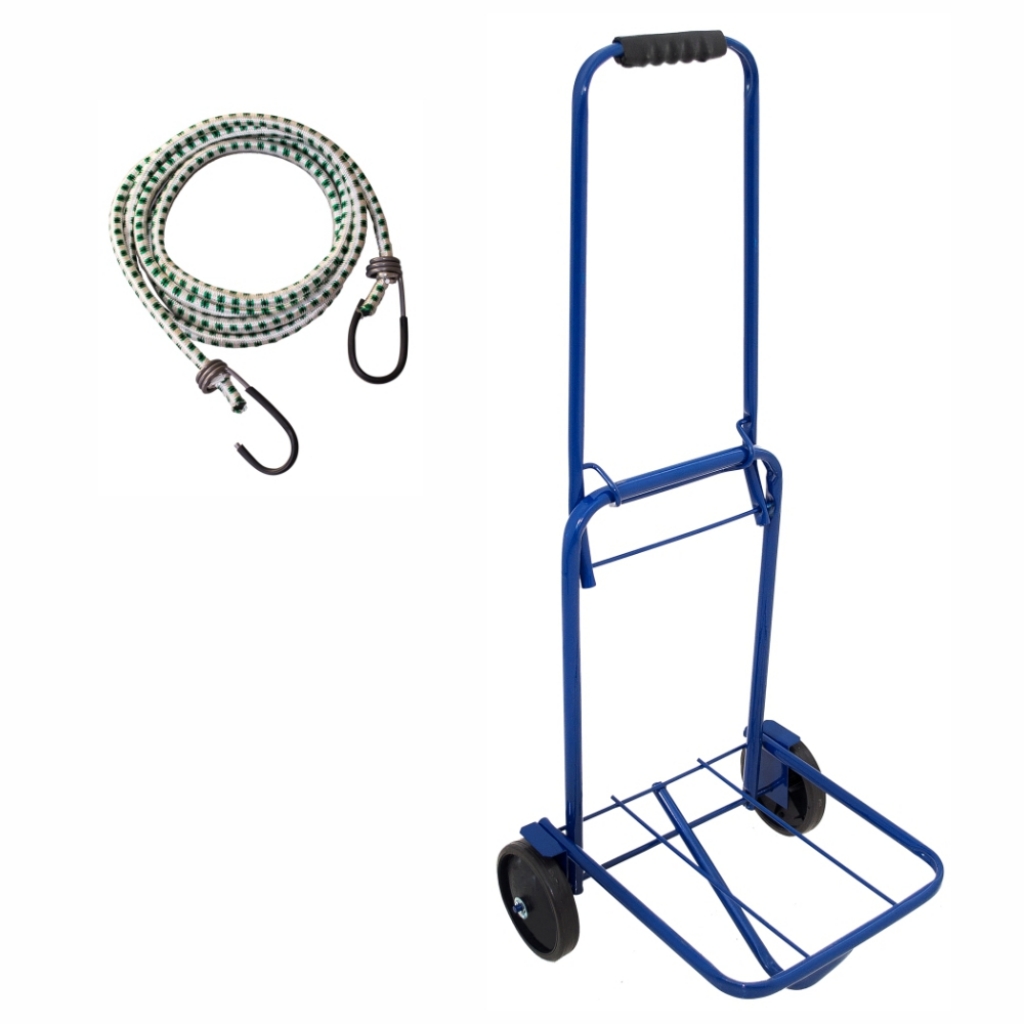 Carrinho maleiro 80kgs pintado com roda e extensor